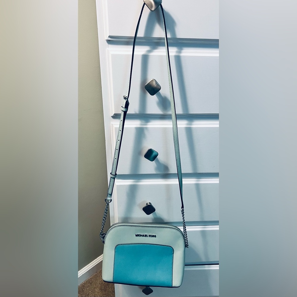 Michael Kors Blue Two Tone Crossbody Bag - Picture 11 of 11